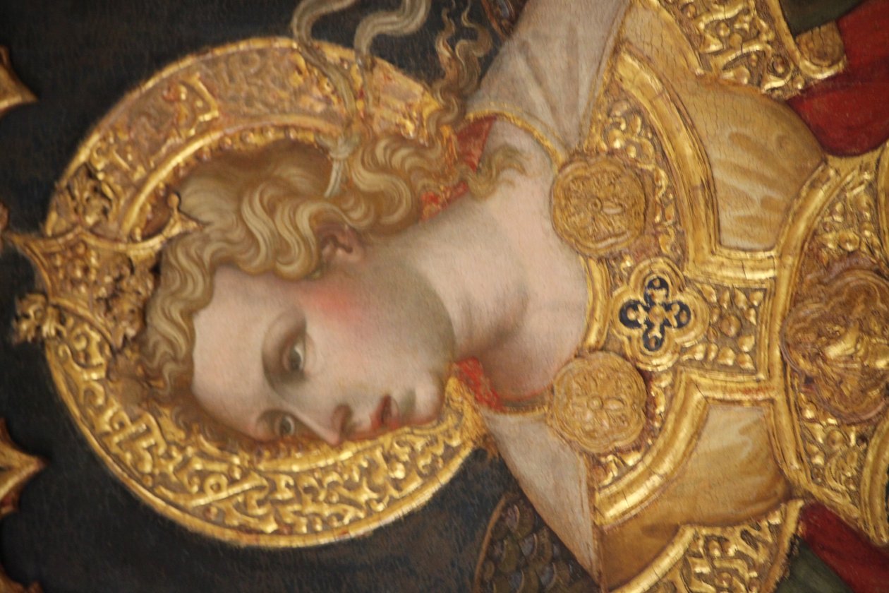 Rettferdighet mellom erkeenglene Michael og Gabriel av Jacobello del Fiore  