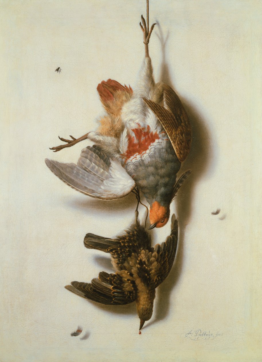 Still Life of Dead Game, 1600-tallet av Jacobus Biltius