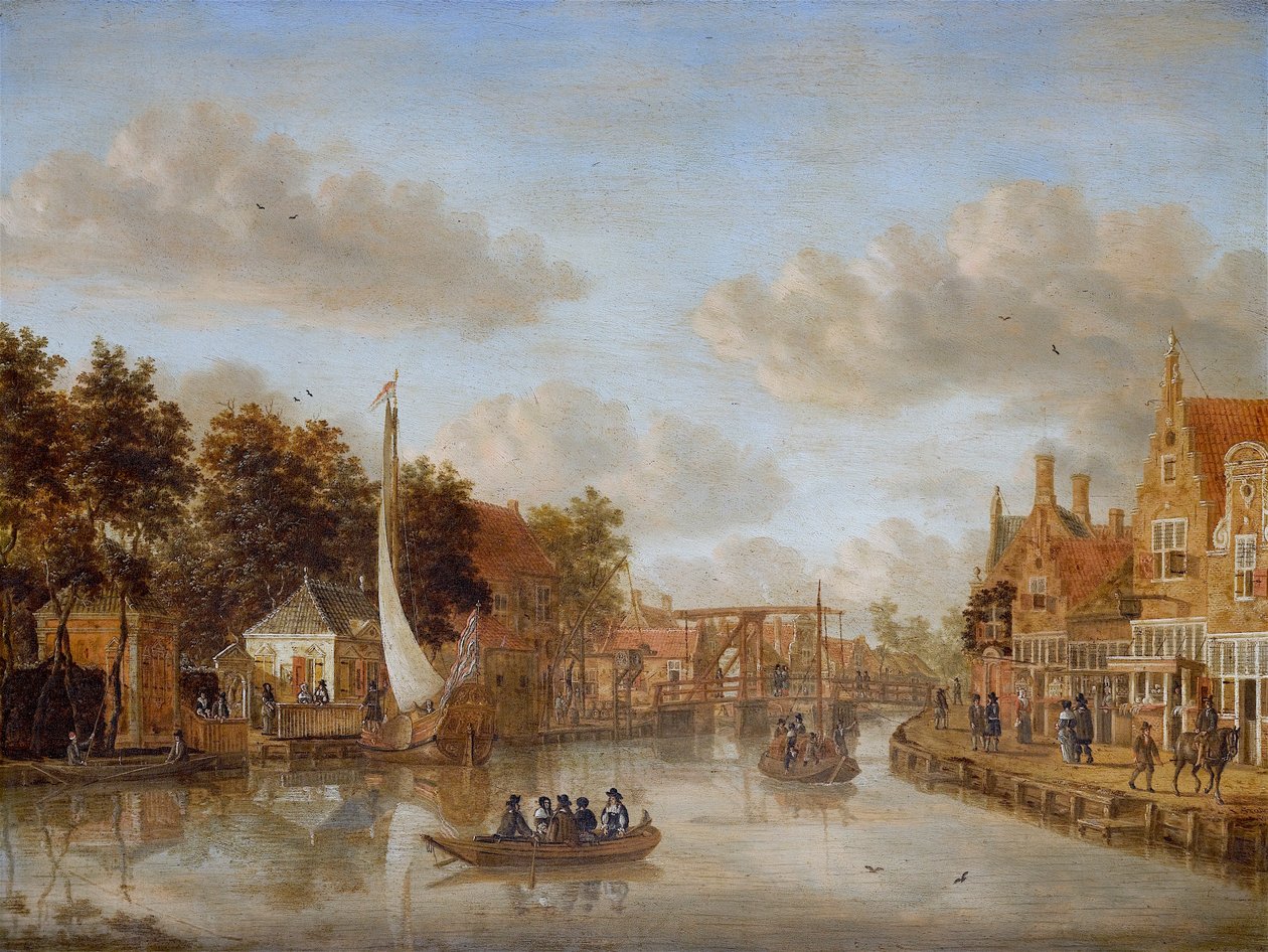 Amsterdam, A View on the Overtoom av Jacobus Storck