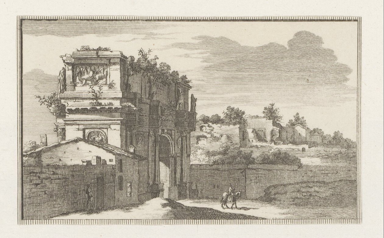 Konstantinbuen i Roma Utsikt over Roma (serietittel) La Galerie agreable du mond (...) divisée en LXVI tomes...Cette partie comprend le Rome moderne (serietittel) Magesyn der Italiaense Buildings (serietittel) av Jacobus Baptist