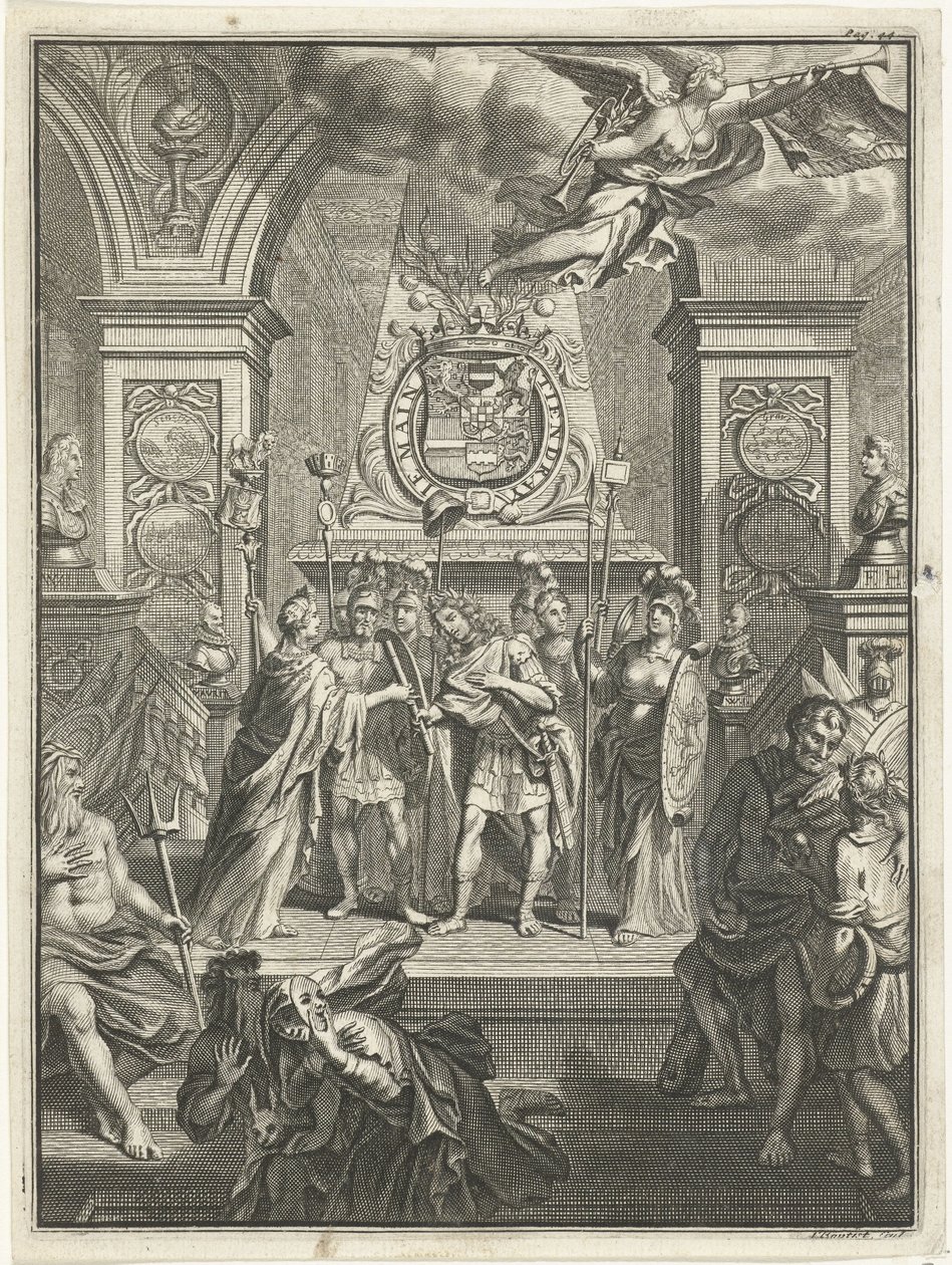 Maria Stuart overlater William III kommandostaben av Jacobus Baptist