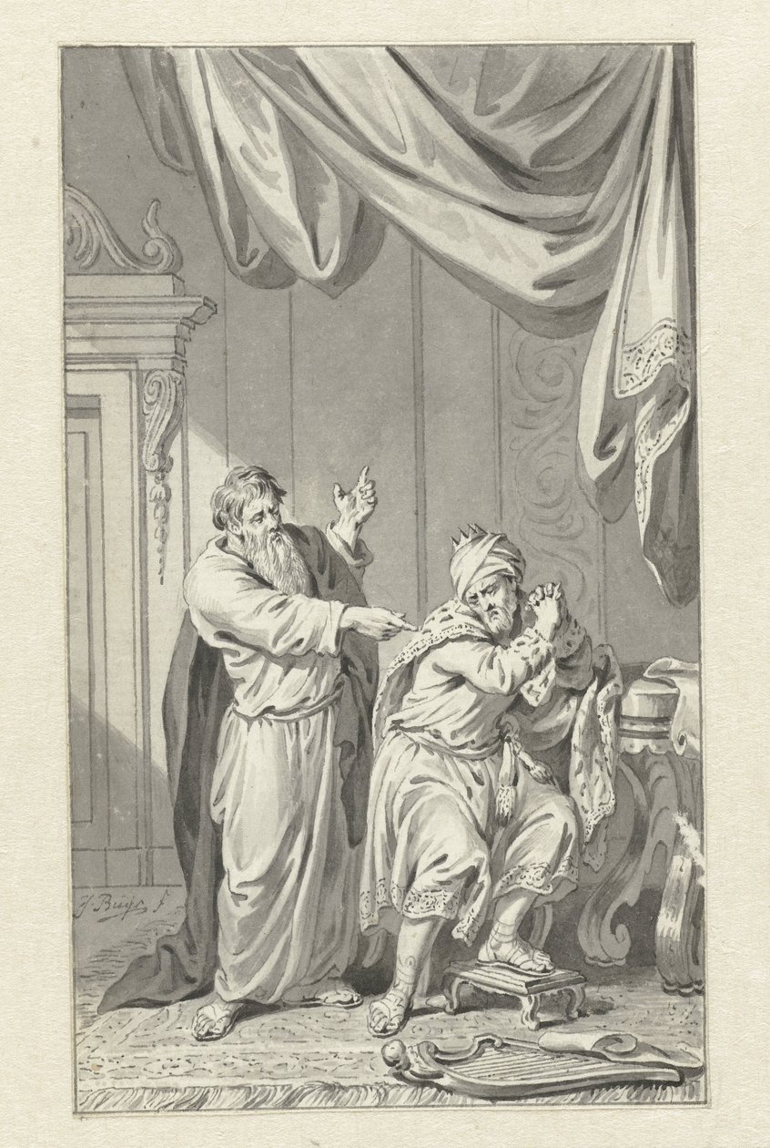 David og Nathan av Jacobus Buys