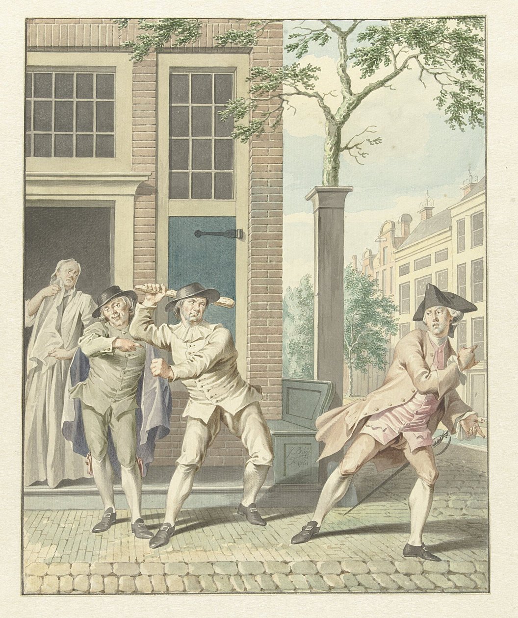 Scene fra Pefroen med sauehodet av Jacobus Buys