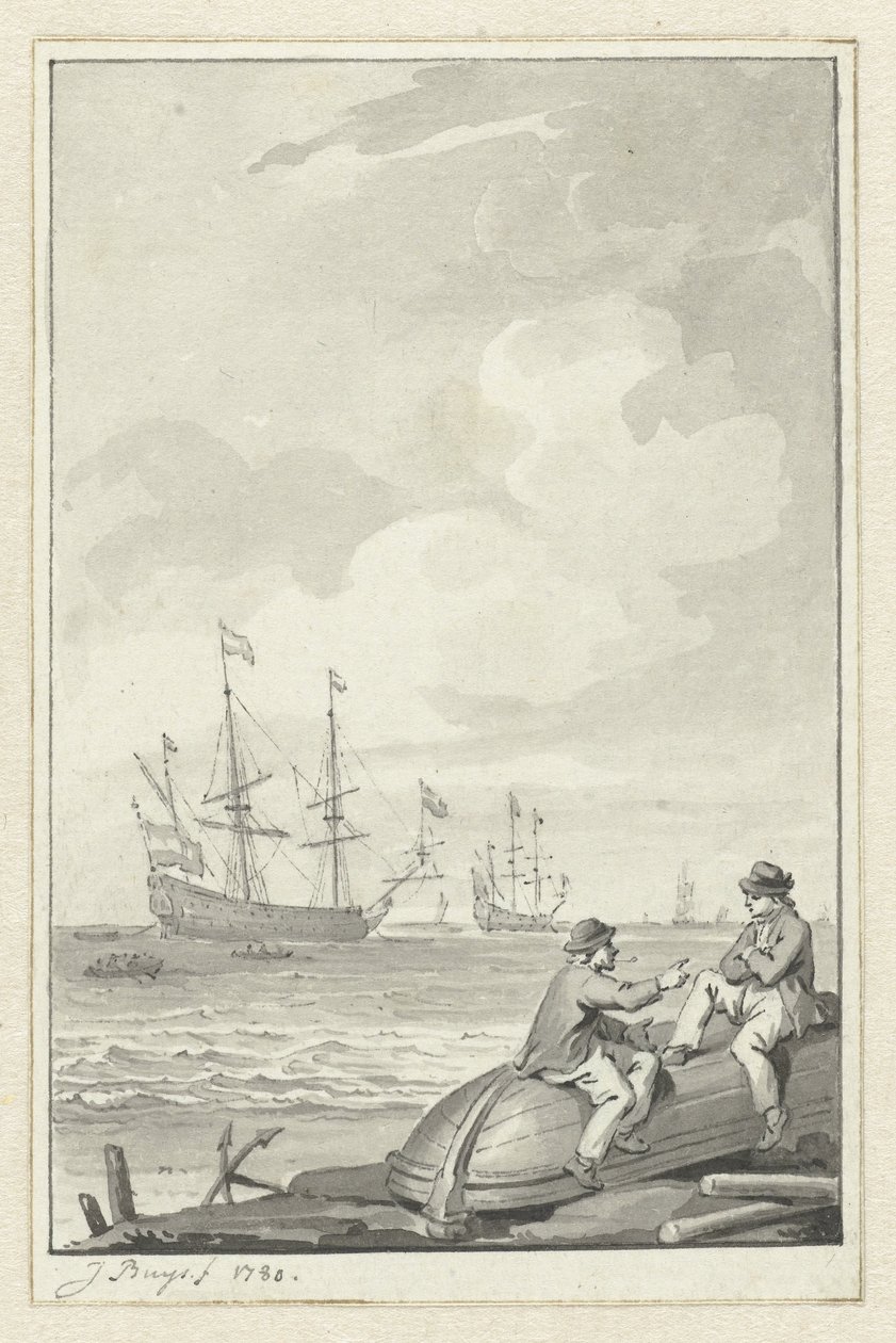 sjølandskap av Jacobus Buys