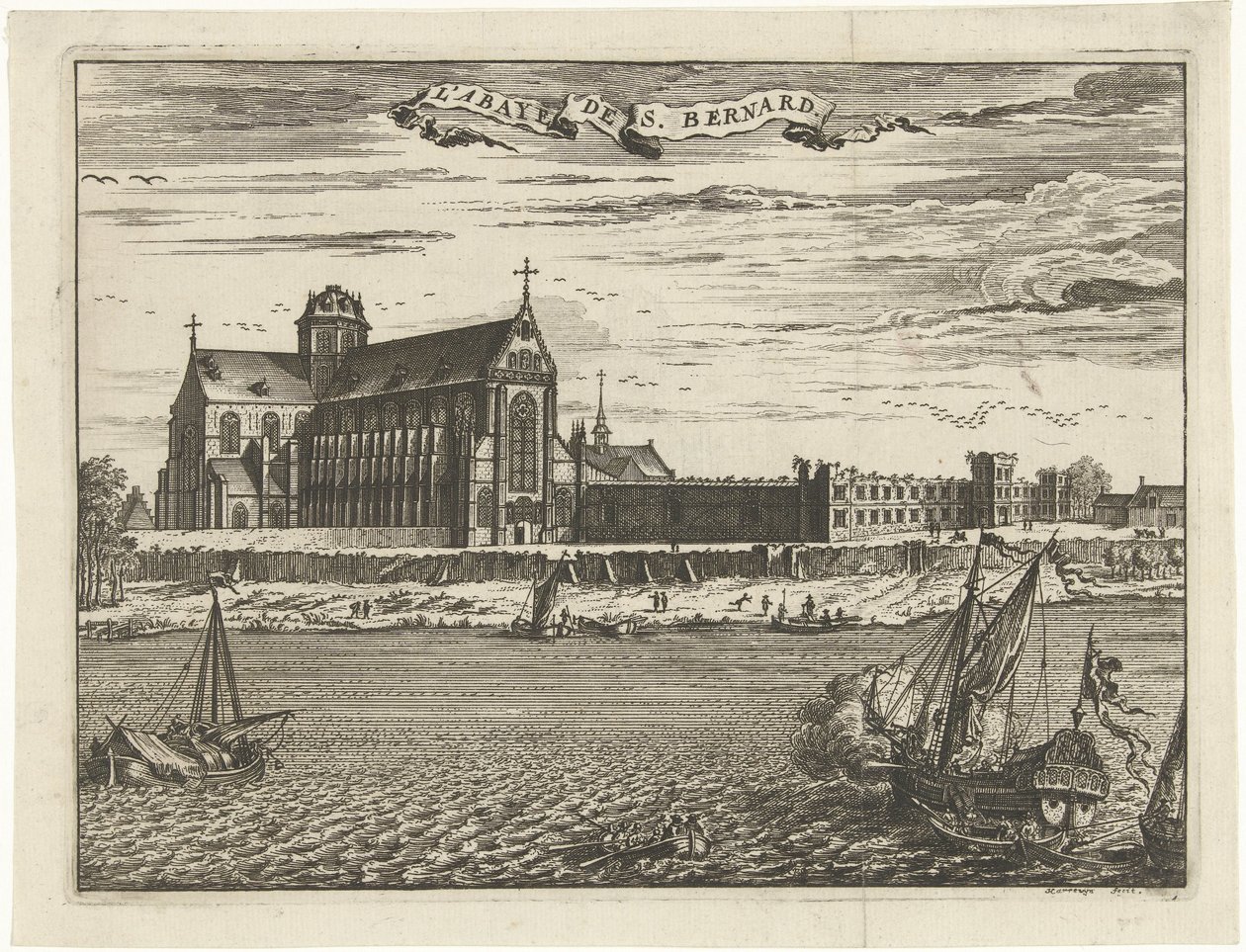 Sint Bernardusabdij L'abaye de S. Bernard (tittel på objekt) av Jacobus Harrewijn