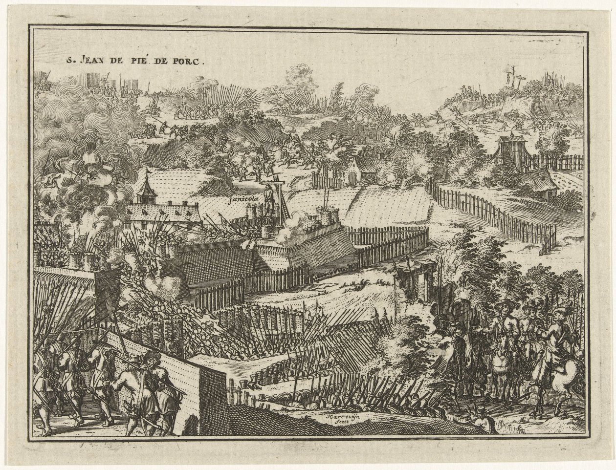Erobringen av S. Jean de Pié de Porc av Jacobus Harrewijn
