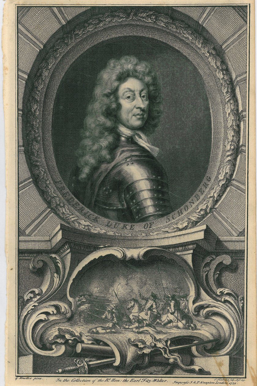 Frederick, hertug av Schomberg, 1739 av Jacobus Houbraken