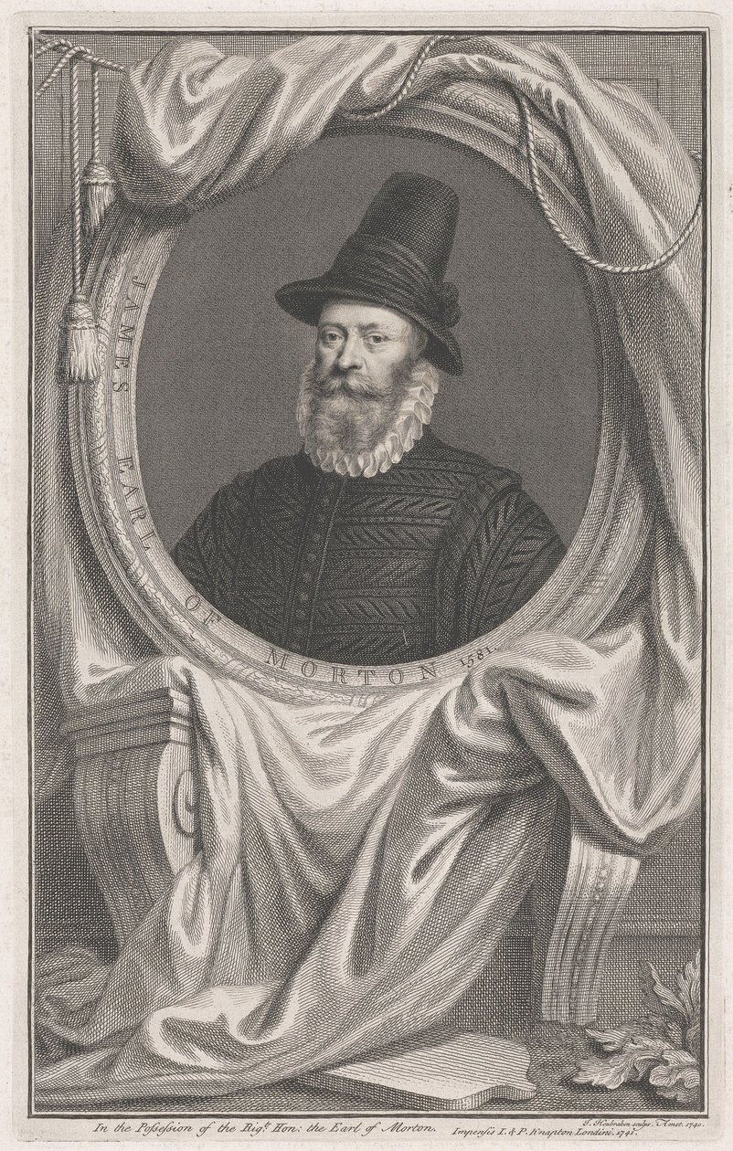 James Douglas, fjerde jarl av Morton, 1581 av Jacobus Houbraken