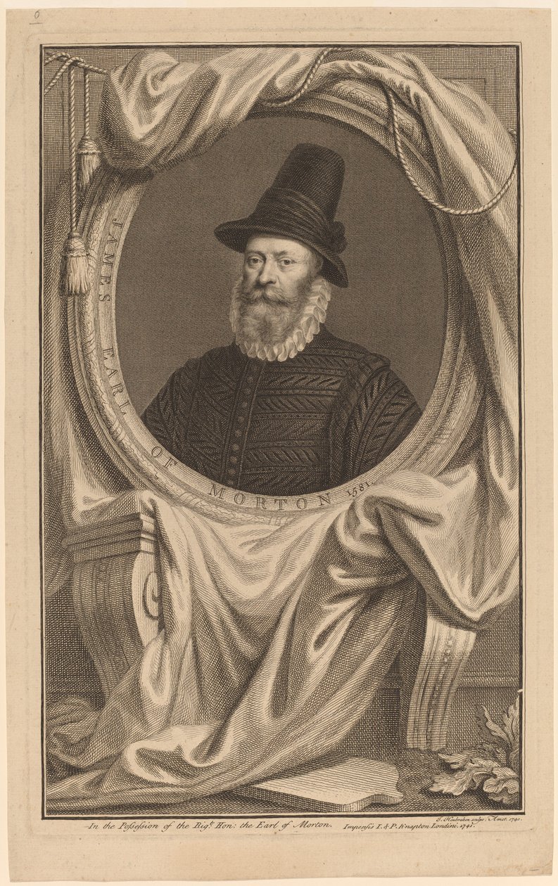 James, jarl av Morton av Jacobus Houbraken