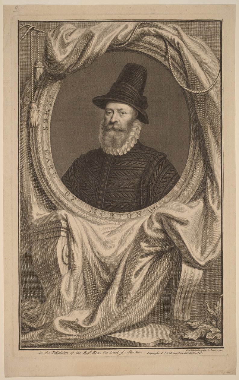 James, jarl av Morton av Jacobus Houbraken