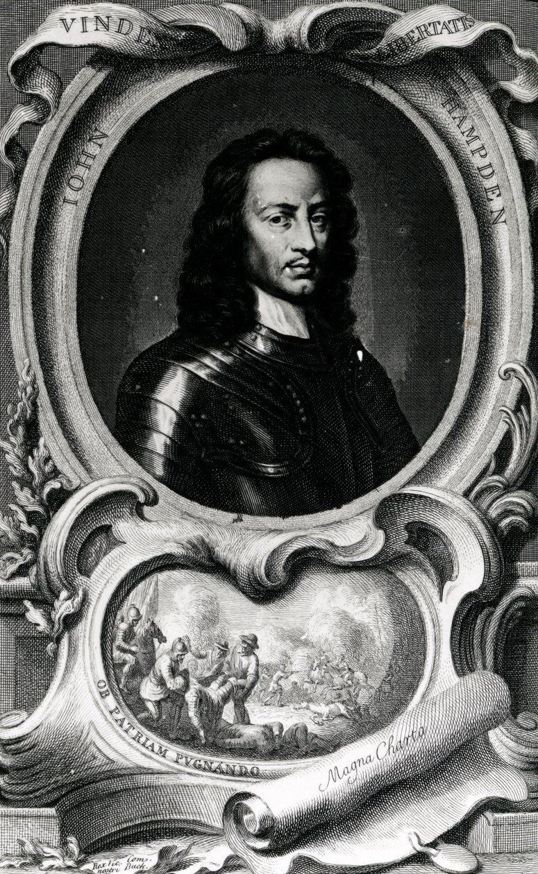 John Hampden, 1740 av Jacobus Houbraken