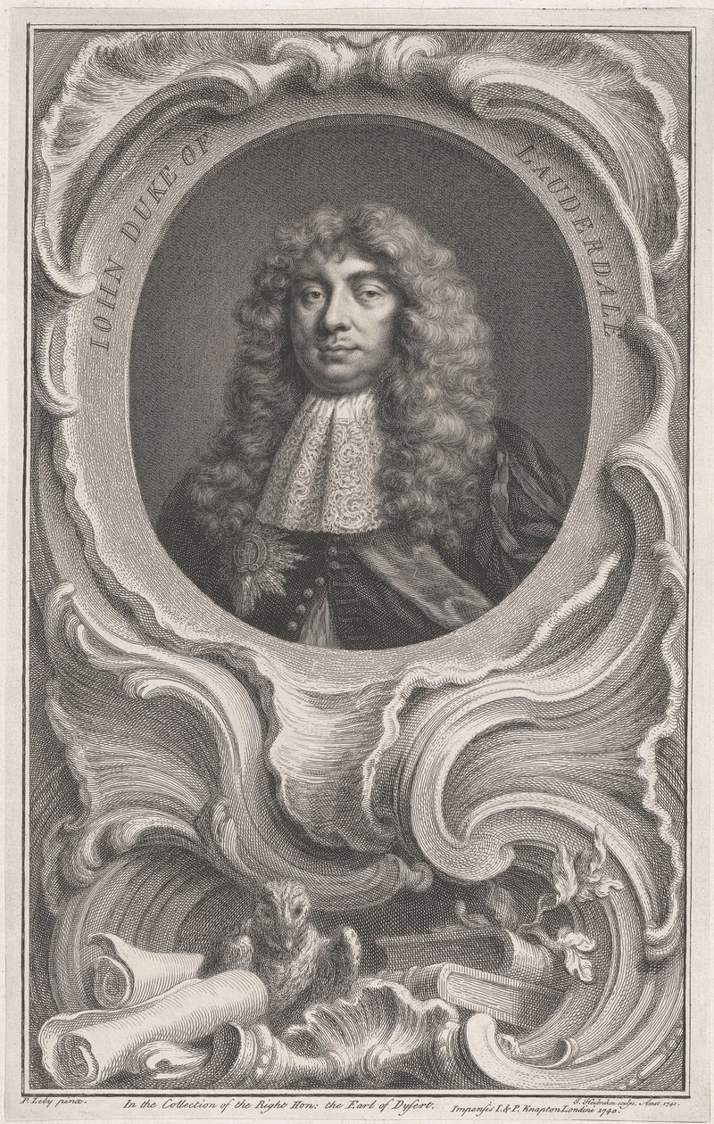 John Maitland, hertug av Lauderdale av Jacobus Houbraken