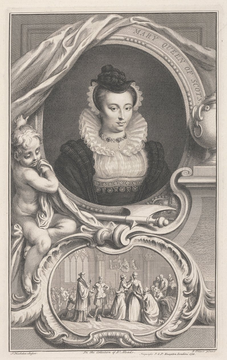 Maria Stuart, dronning av Skottland av Jacobus Houbraken