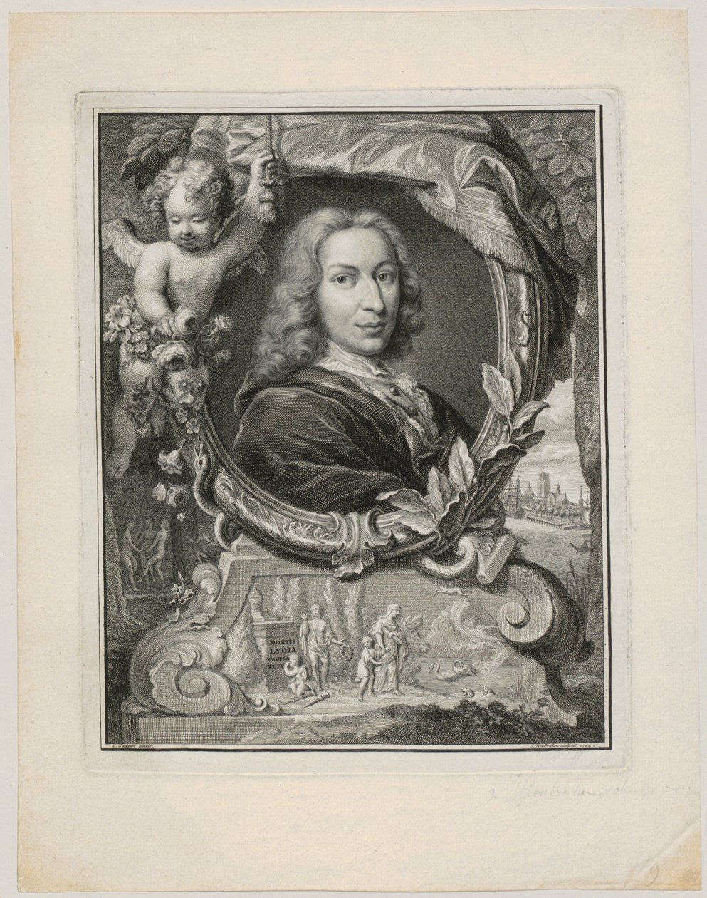 Portrett av Pieter Rabus av Jacobus Houbraken