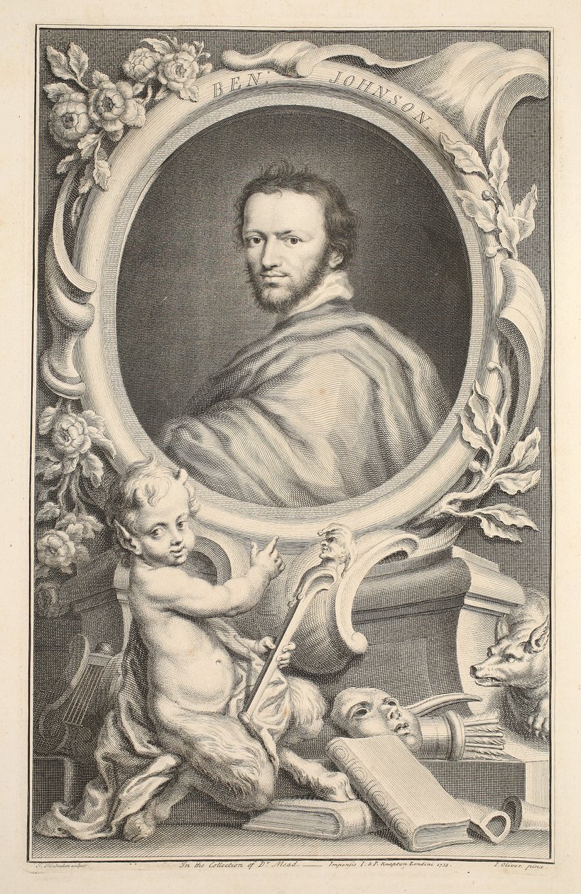Portrett av Ben Johnson, illustrasjon fra 