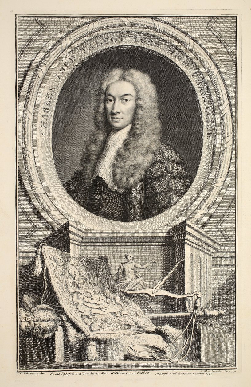 Portrett av Charles, Lord Talbot, illustrasjon fra 