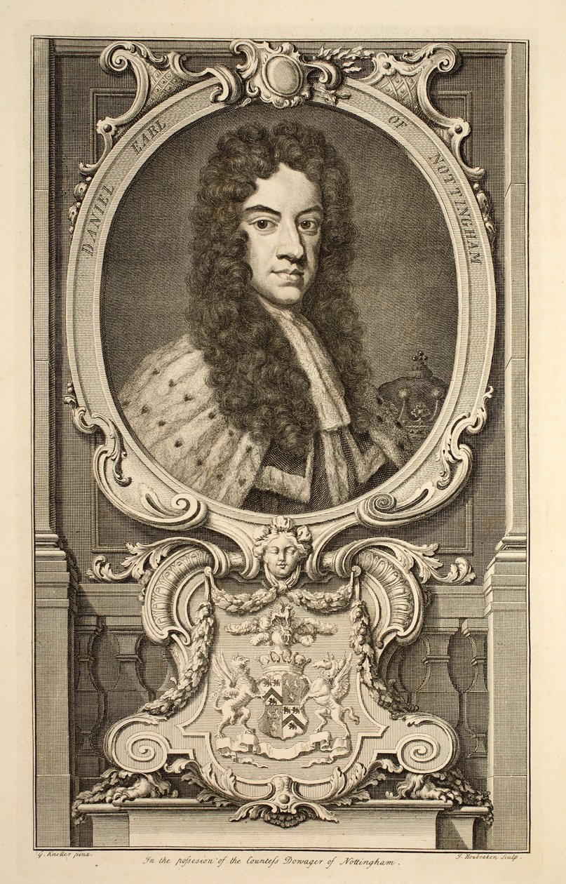 Portrett av Daniel, jarl av Nottingham, illustrasjon fra 
