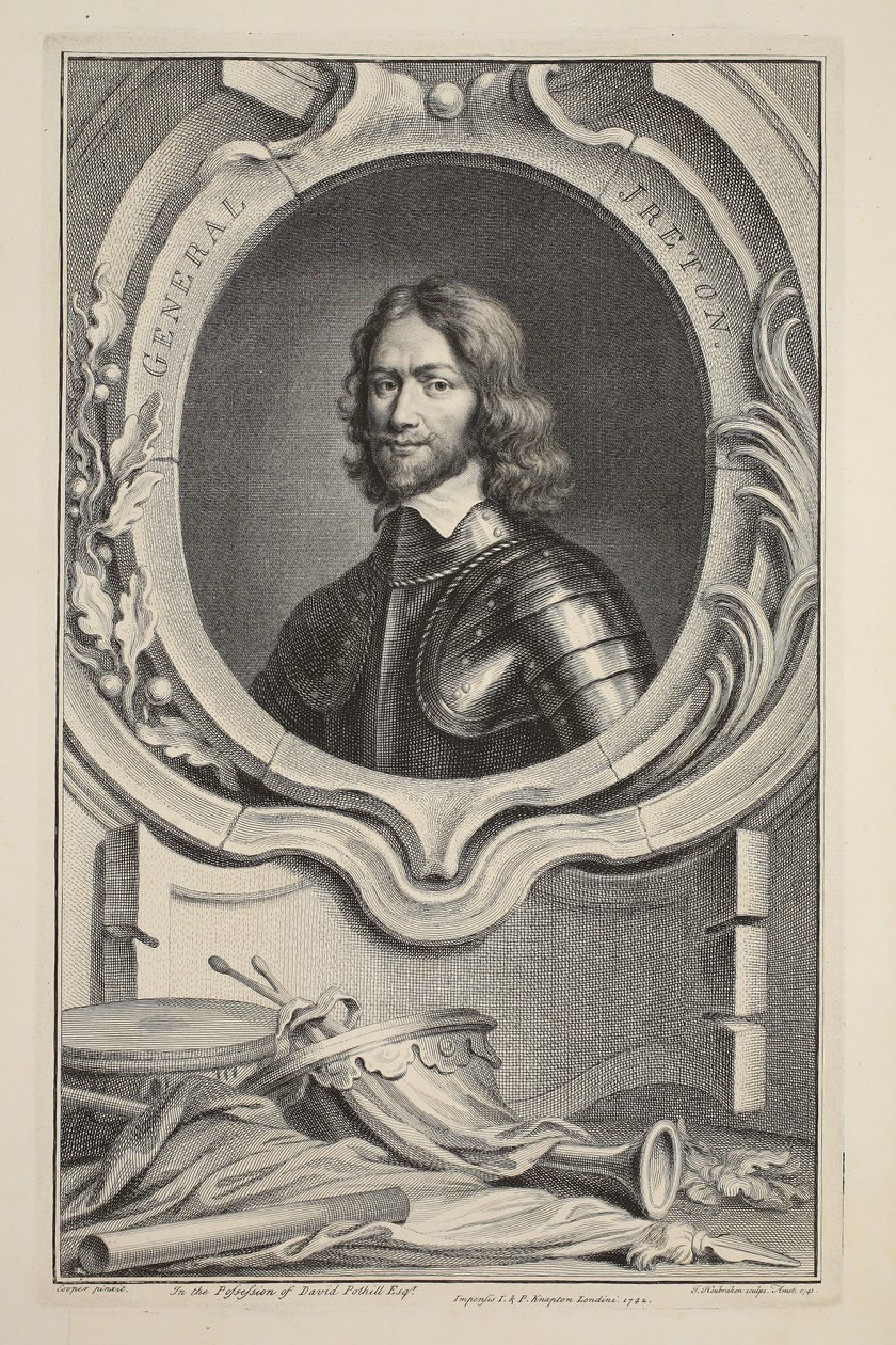 Portrett av general Ireton, illustrasjon fra 