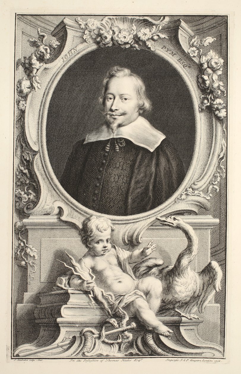 Portrett av John Pym, illustrasjon fra 