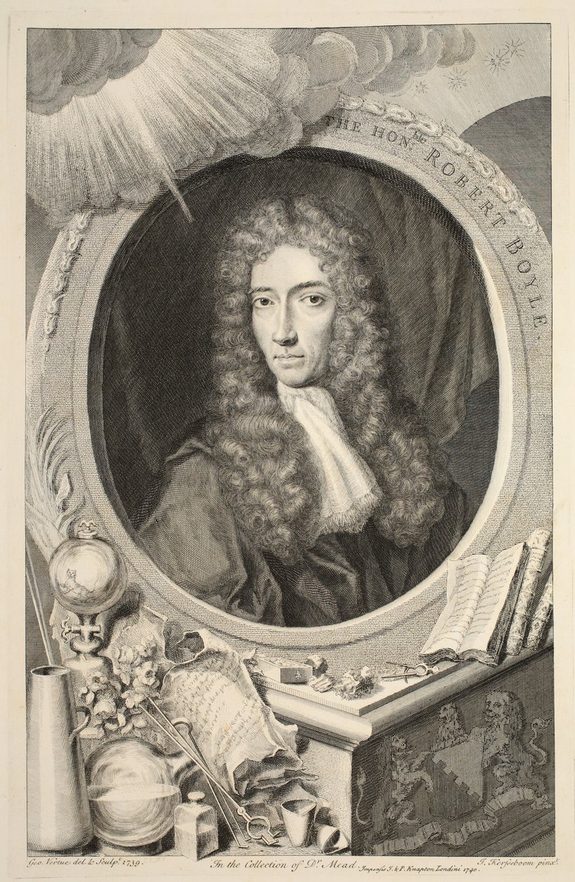 Portrett av The Hon. Robert Boyle, illustrasjon fra 