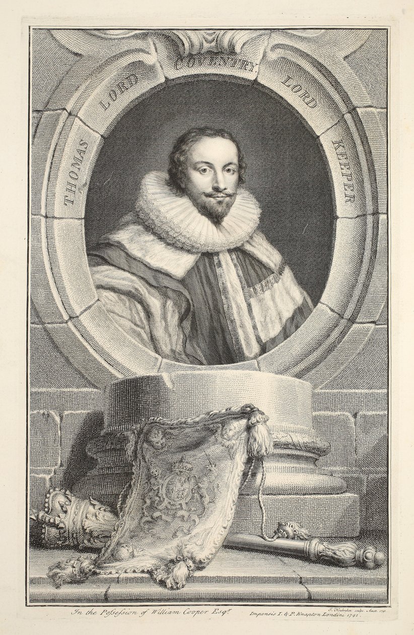 Portrett av Thomas, Lord Coventry, illustrasjon fra 