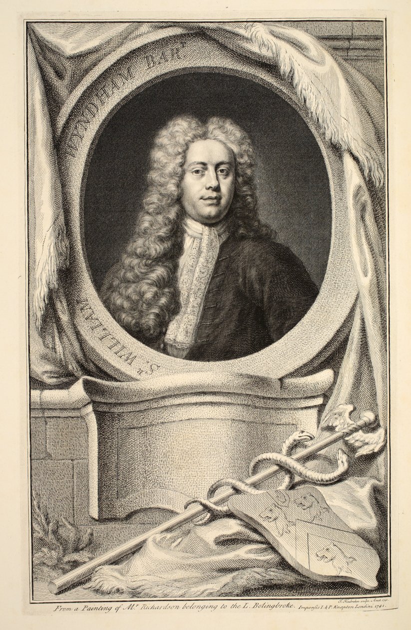 Portrett av William Wyndham, illustrasjon fra 