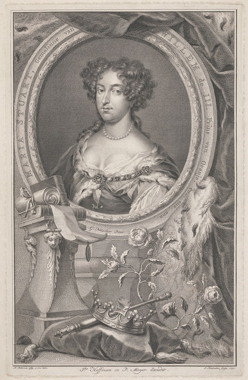 Dronning Mary II av Jacobus Houbraken