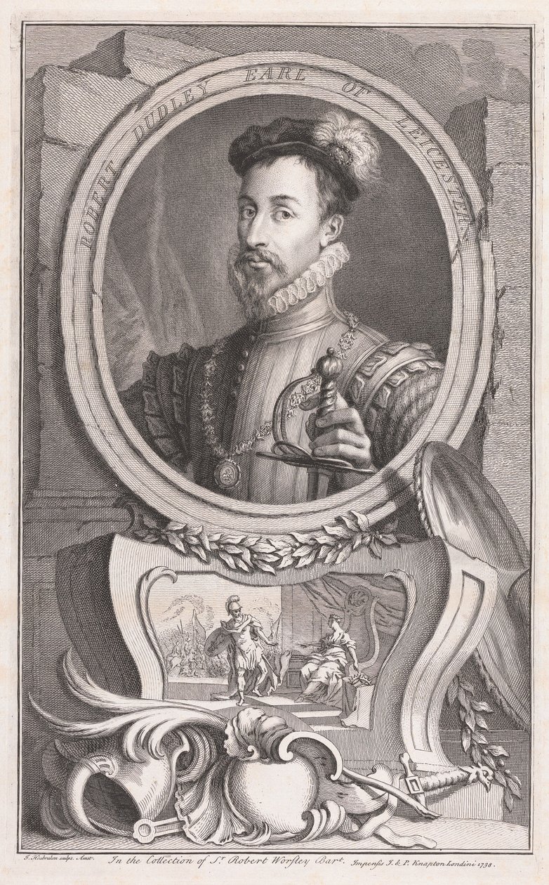 Robert Dudley, jarl av Leicester av Jacobus Houbraken