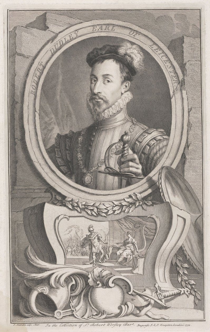 Robert Dudley, jarl av Leicester av Jacobus Houbraken