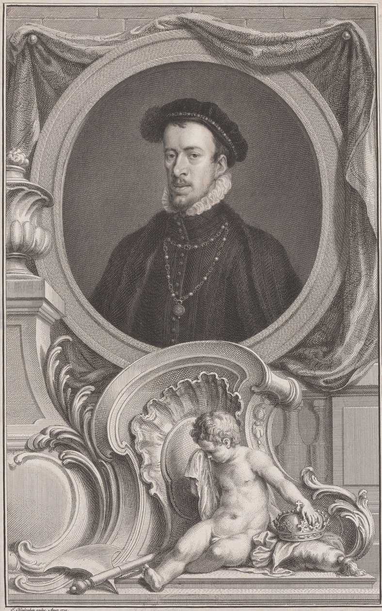 Thomas Howard, hertug av Norfolk av Jacobus Houbraken