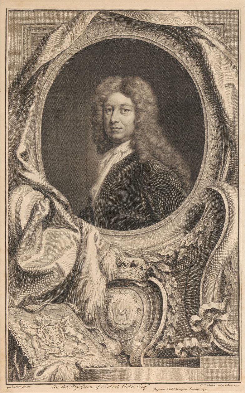 Thomas Wharton, første marki av Wharton av Jacobus Houbraken