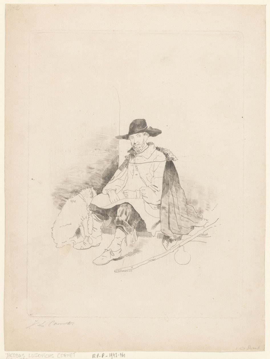 Hvilende reisende av Jacobus Ludovicus Cornet