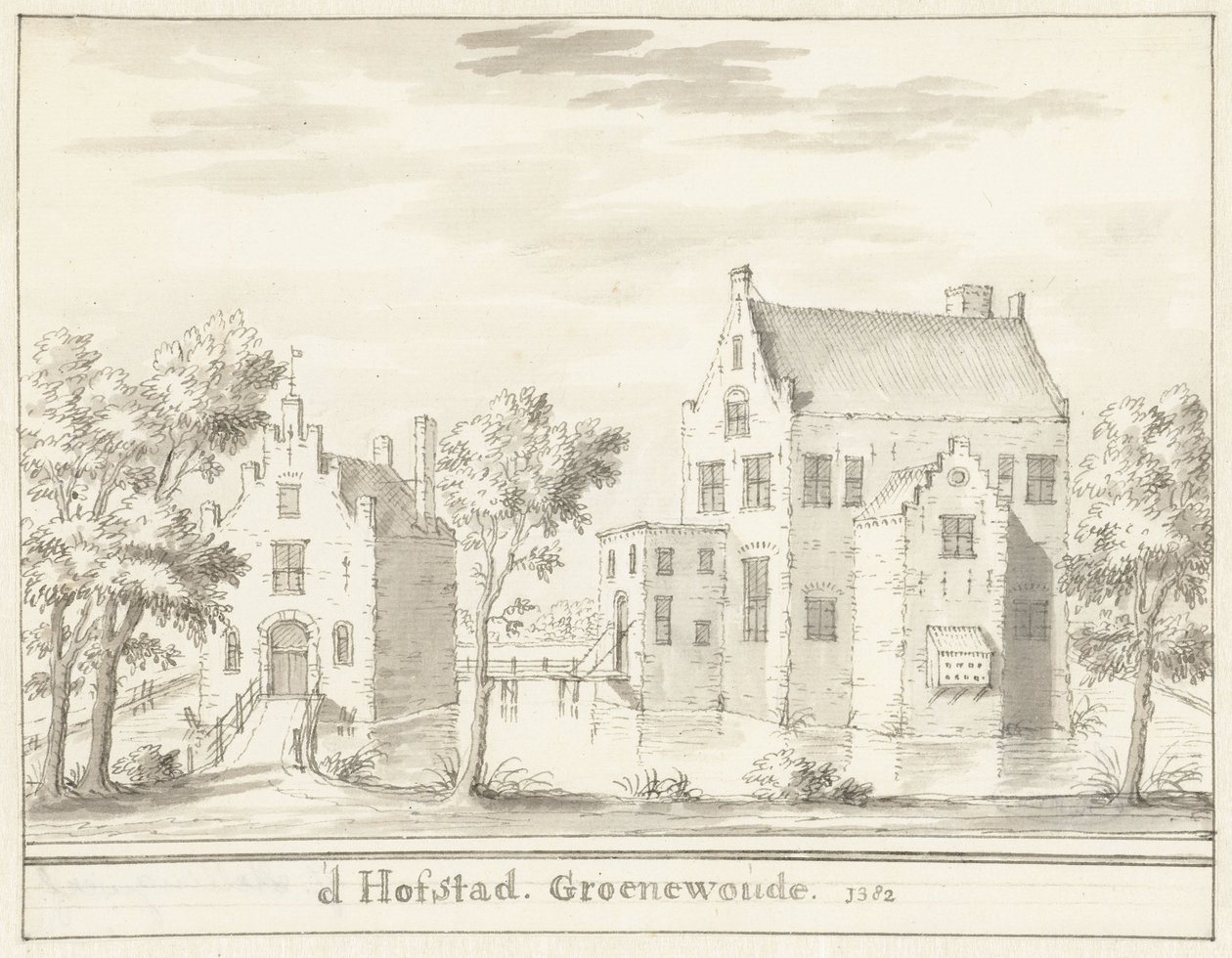Slottet Groenewoude nær Woudenberg, i 1382 