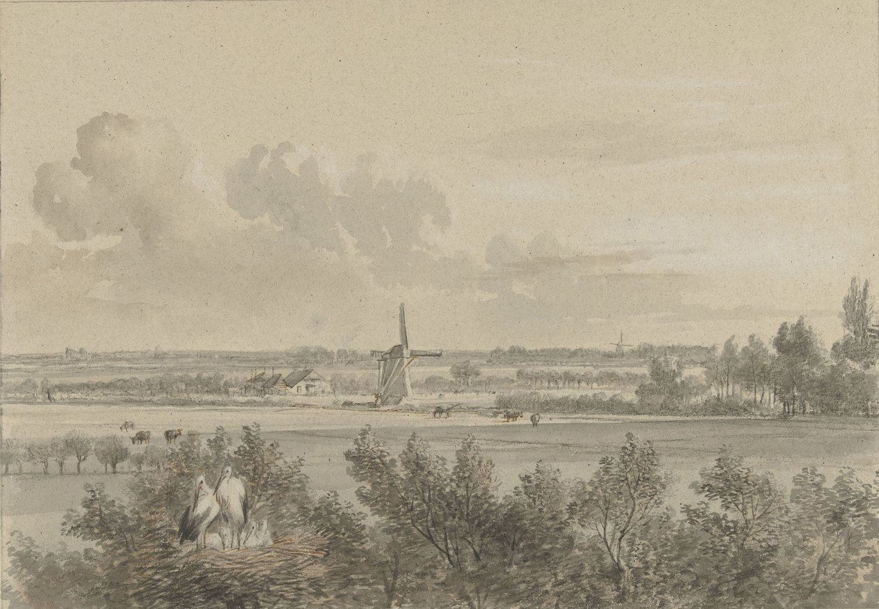 Landskap nær Maarssen av Jacobus Theodorus Abels