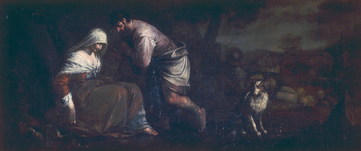 Juda og Tamar av Jacopo Bassano