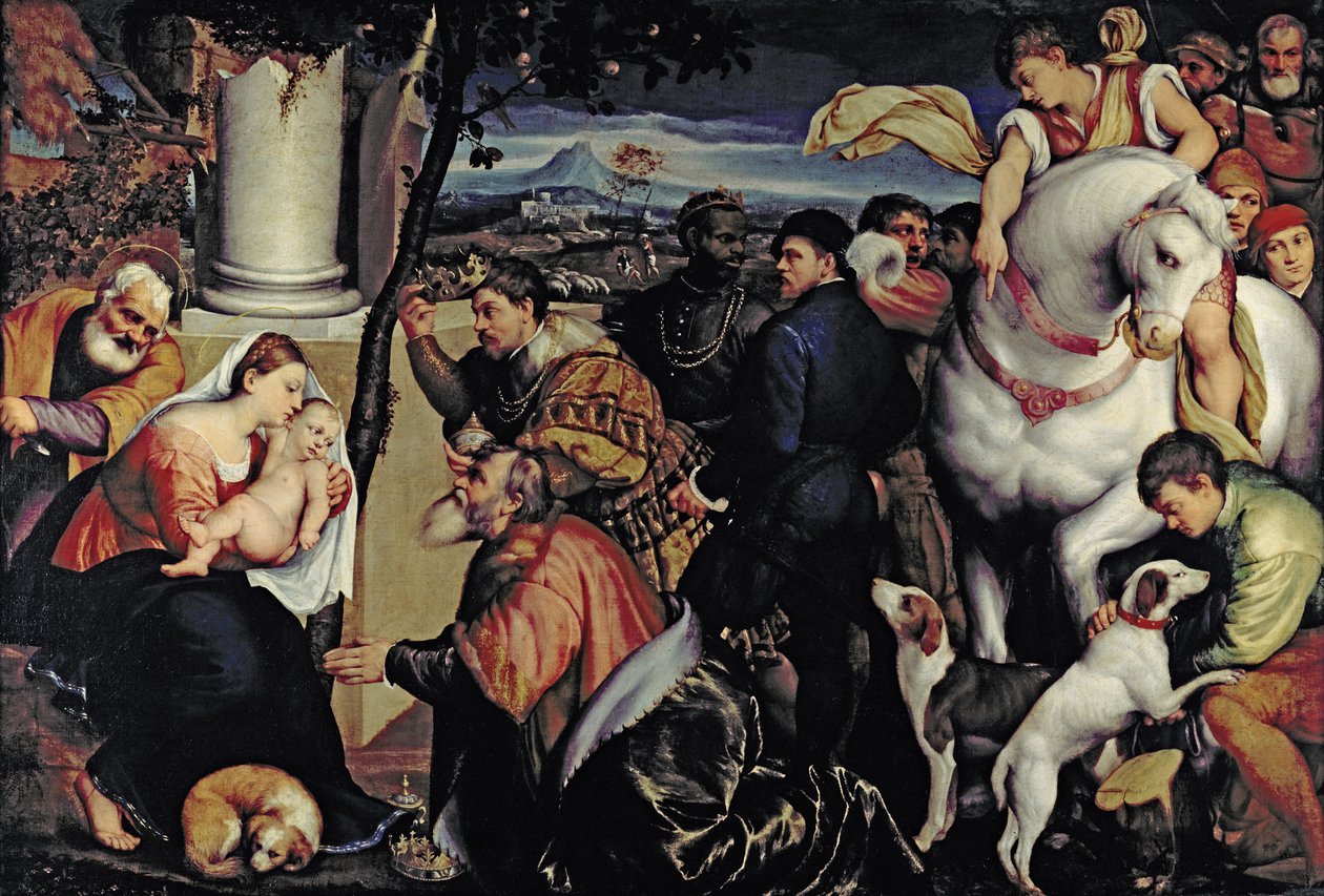 Tilbedelse av kongene av Jacopo Bassano