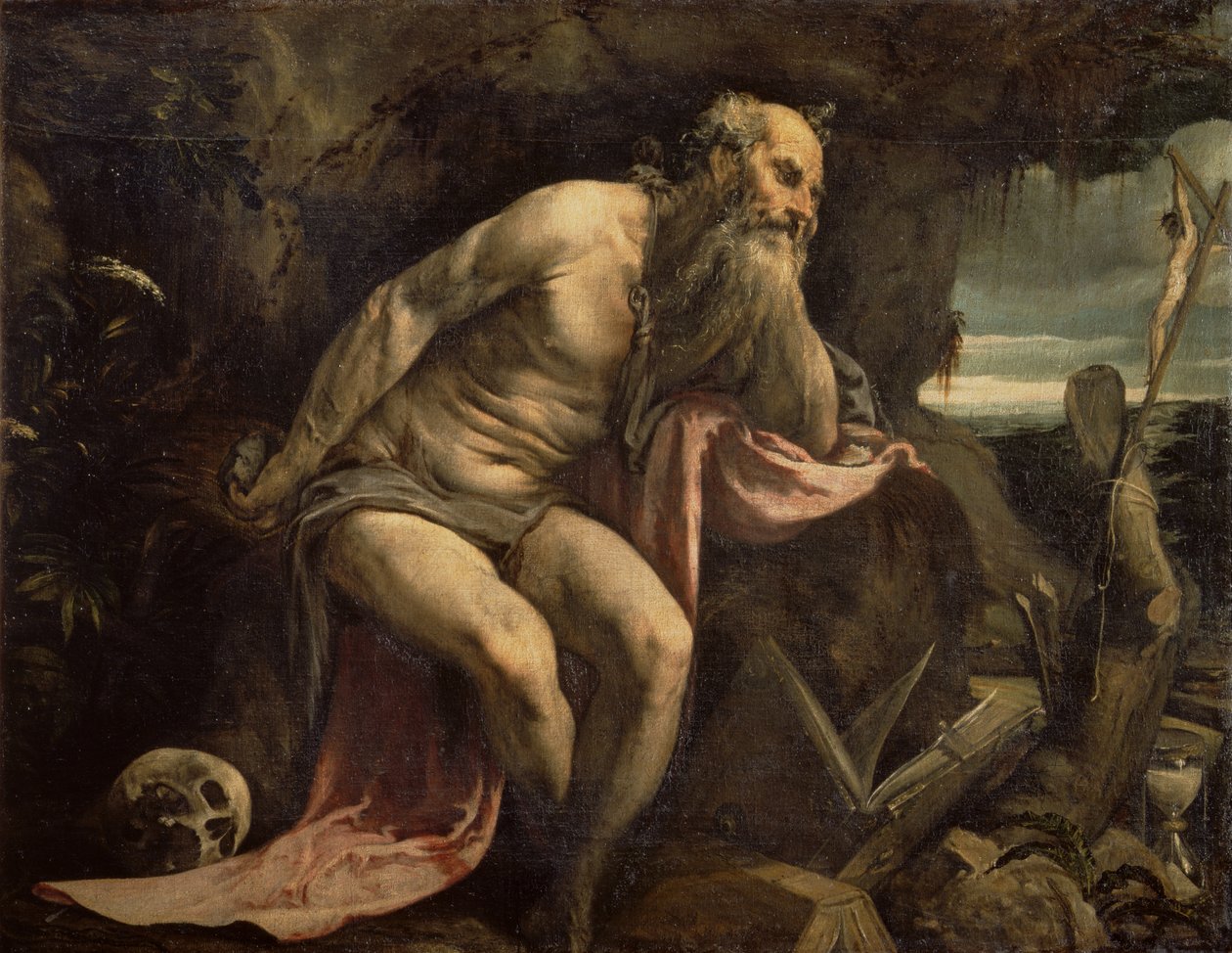 St. Hieronymus, tidlig på 1560-tallet av Jacopo Bassano