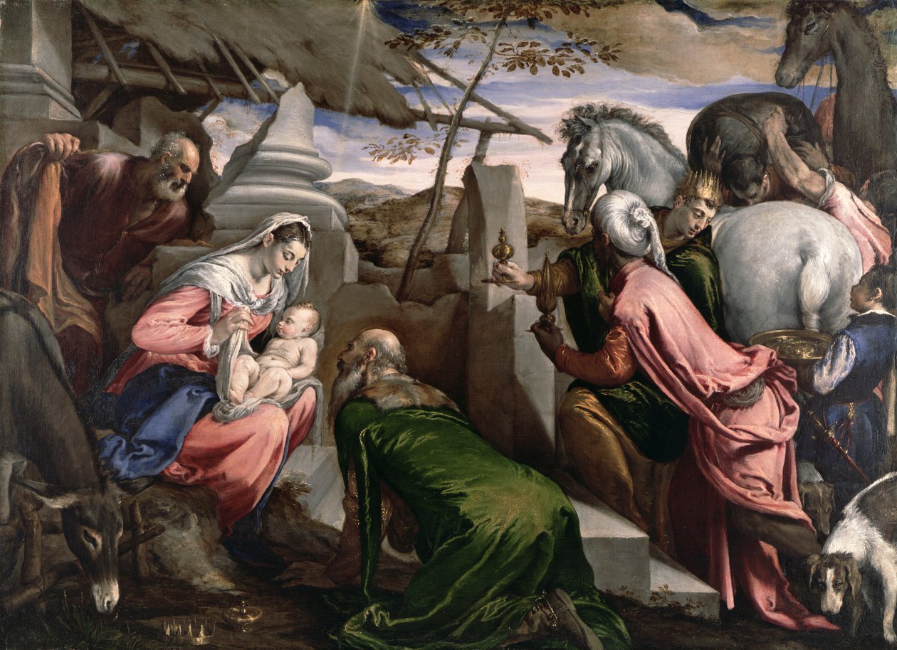 The Adoration of the Magi, ca. 1568 av Jacopo Bassano
