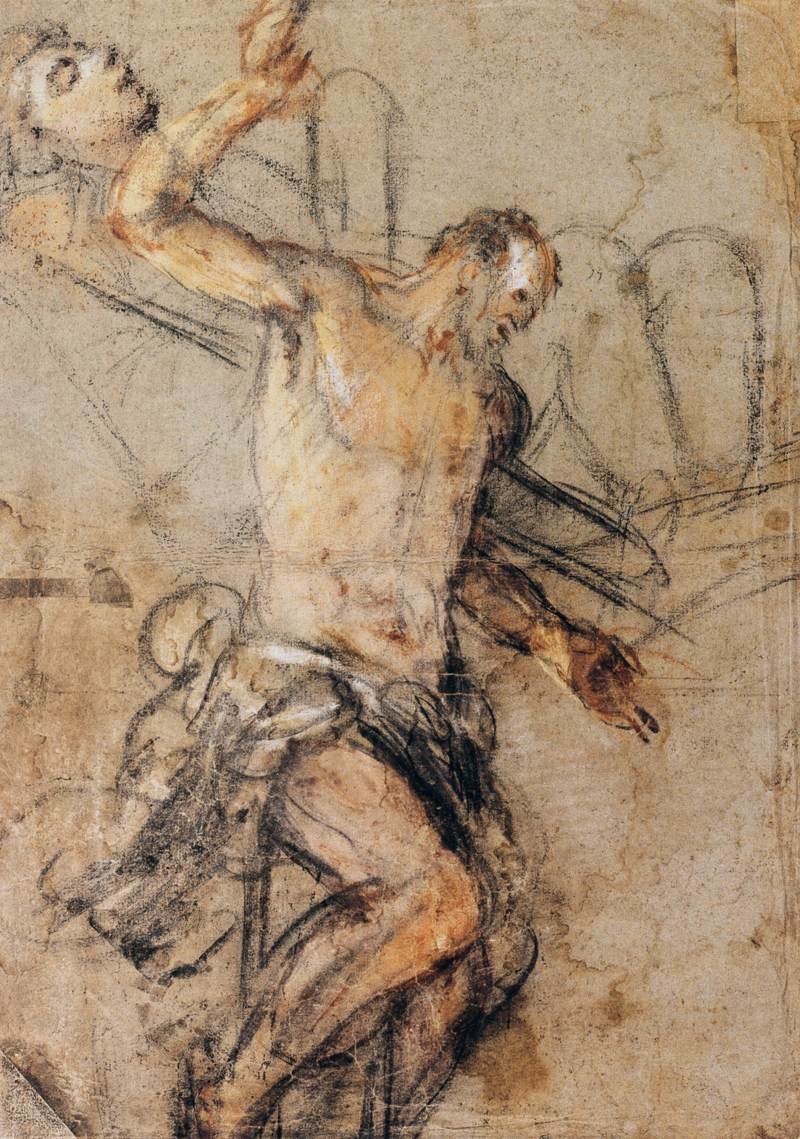 Den gode tyven på korset av Jacopo Bassano