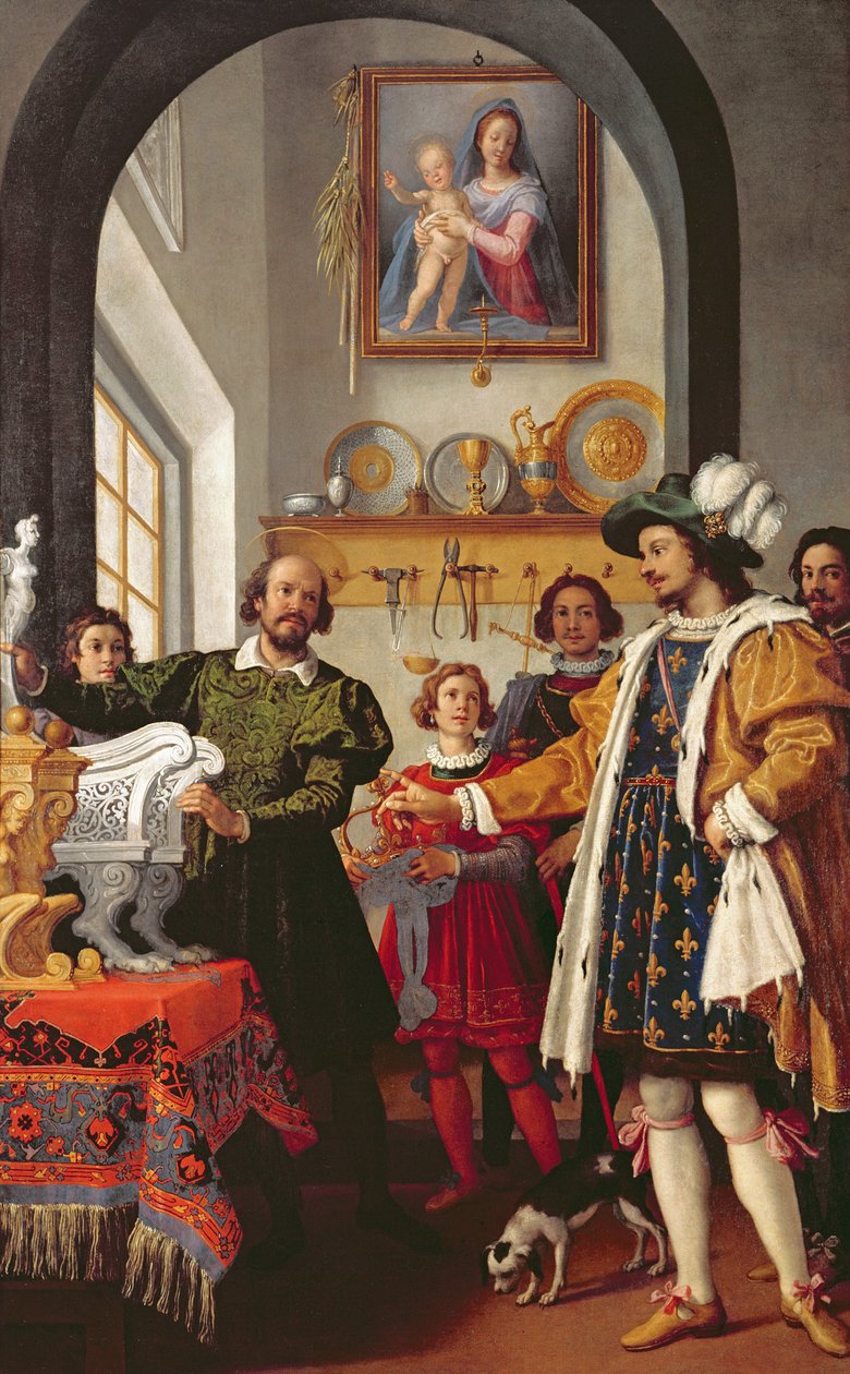 Ærligheten til Saint Eligio, 1614 av Jacopo Chimenti Empoli