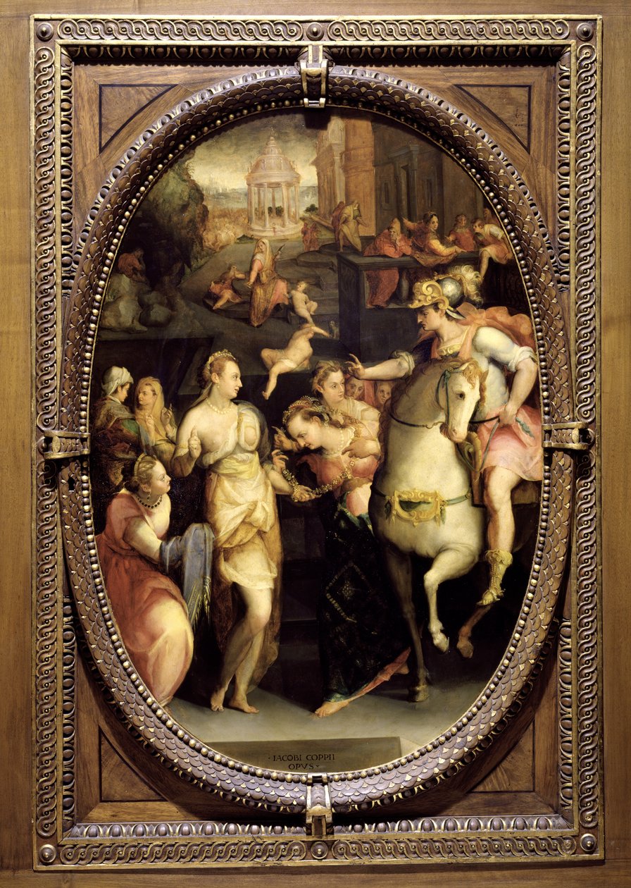 Familien til Darius før Alexander den store (356-323 f.Kr.) 1572 (skifer) av Jacopo Coppi