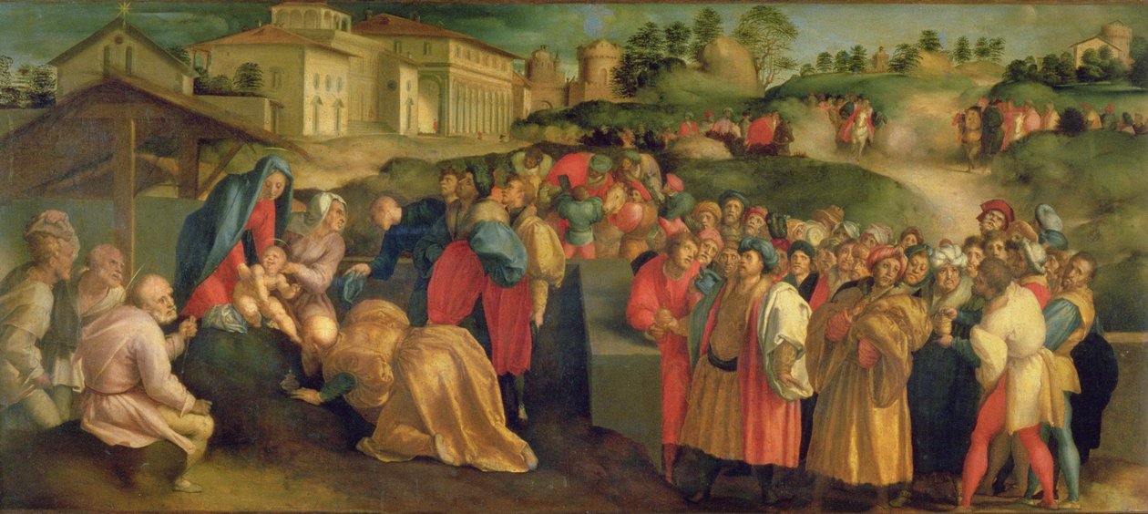 Tilbedelse av magiene av Jacopo Pontormo