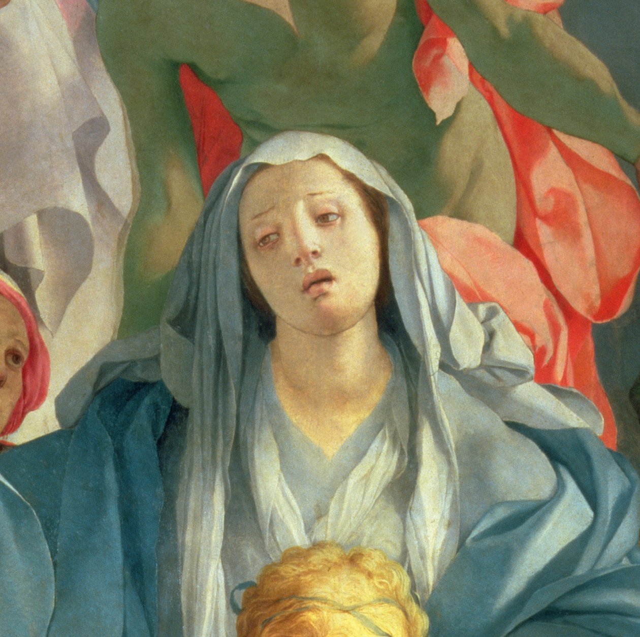 The Deposition of Christ, 1525-28 paneldetalj av 80052 av Jacopo Pontormo