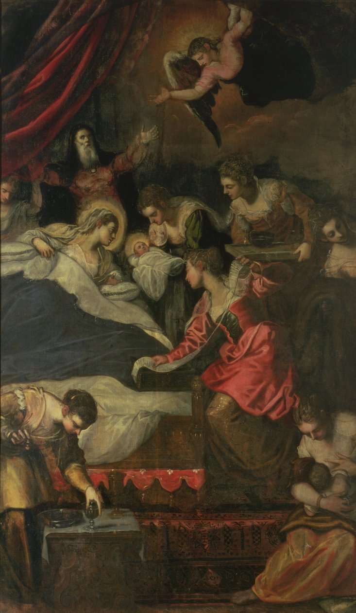 Jomfruens fødsel av Jacopo Robusti Tintoretto