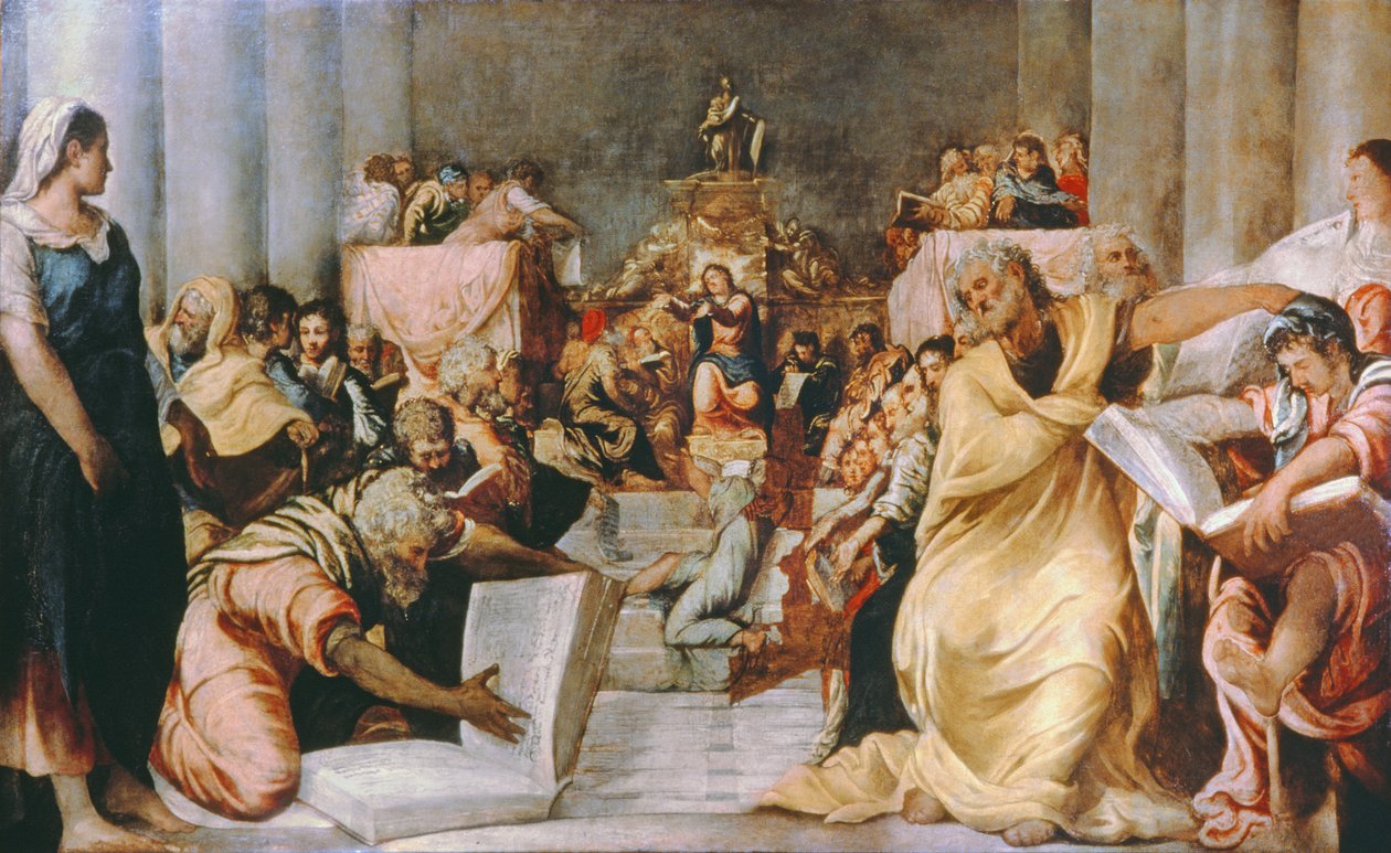 Kristus blant legene, tidlig på 1540-tallet av Jacopo Robusti Tintoretto