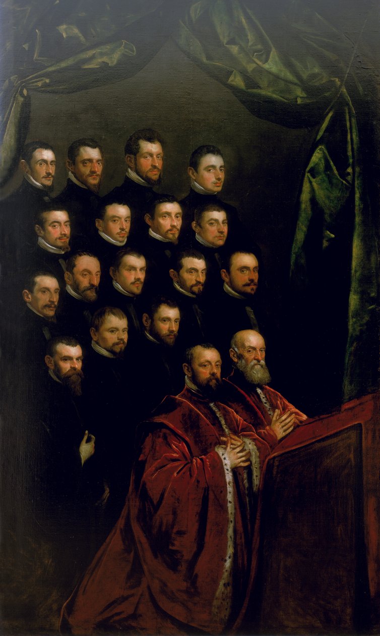 Stipendiater av et brorskap av Jacopo Robusti Tintoretto