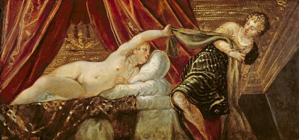 Josef og Potifars kone av Jacopo Robusti Tintoretto
