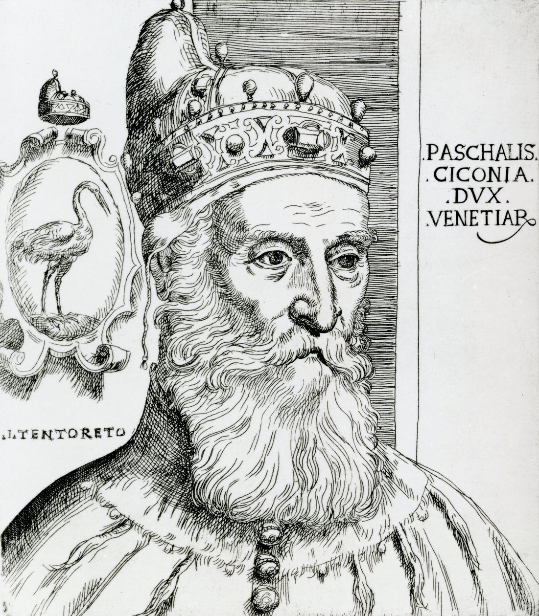 Pasquale Cicogna, doge av Venezia (1585–1595) av Jacopo Robusti Tintoretto