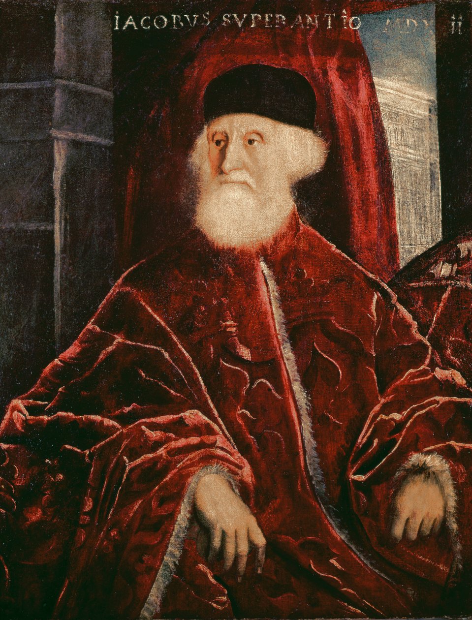 Portrett av prokurator Jacopo Soranzo (1466-1551) 1550 av Jacopo Robusti Tintoretto