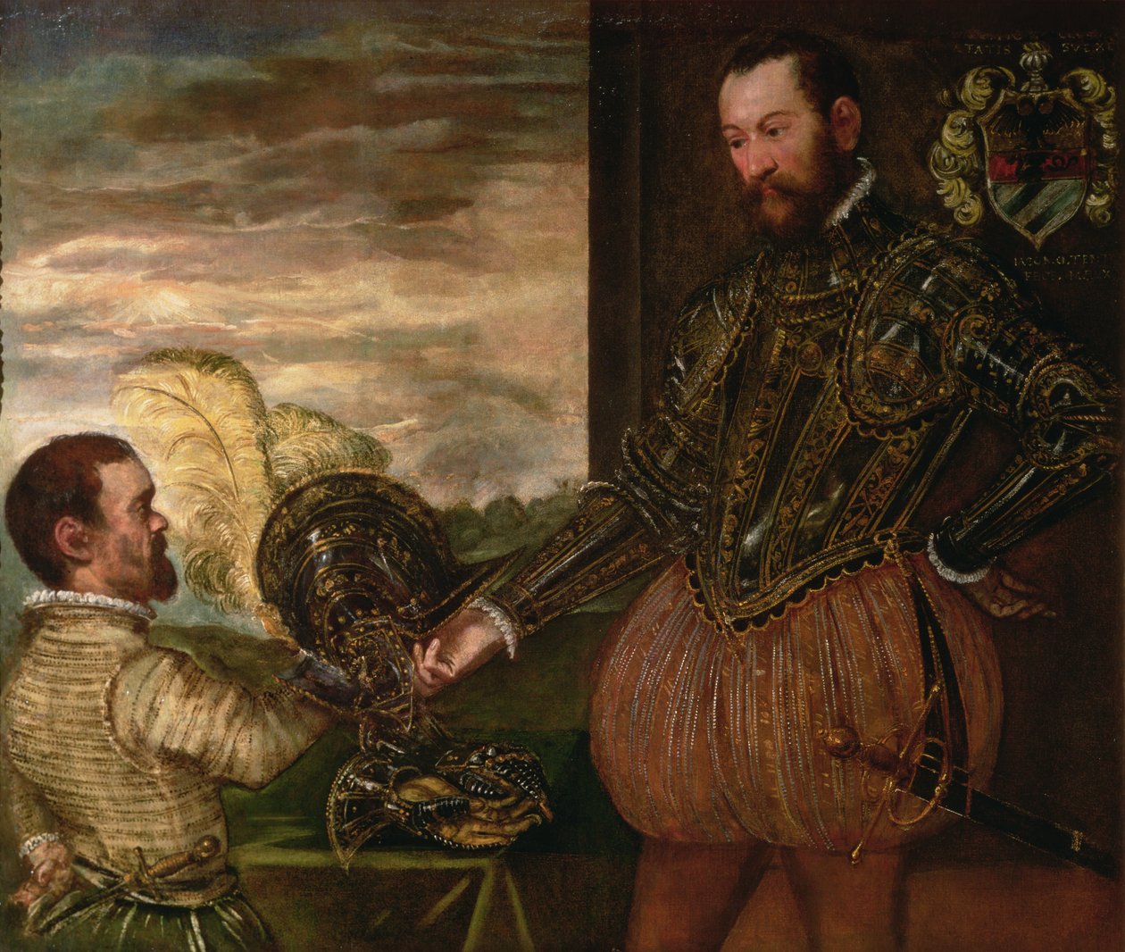 Scipio Clusone med en dvergbetjent av Jacopo Robusti Tintoretto
